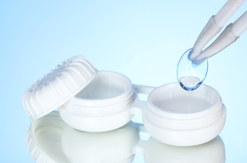 Putting Contact Lens in Box