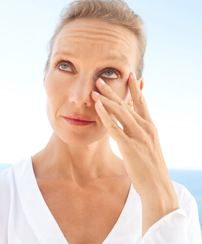 Woman with Dry Eye